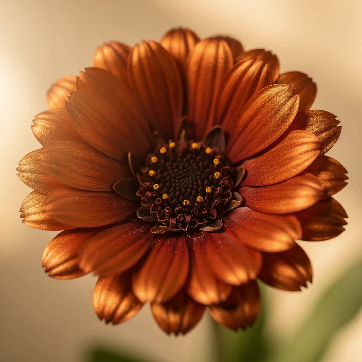 Calendula — Macro showing two-tone petal colour