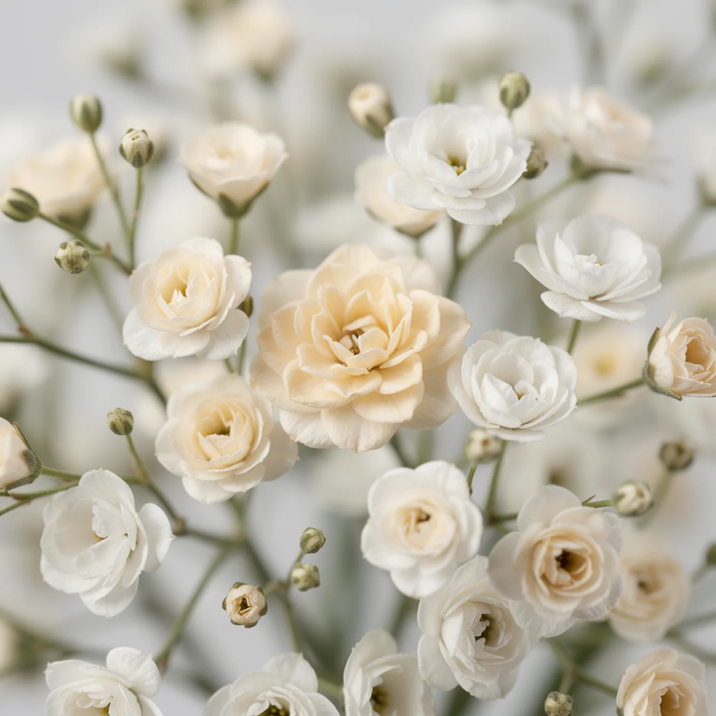 Gypsophila — Close-up detail of tiny double flowers