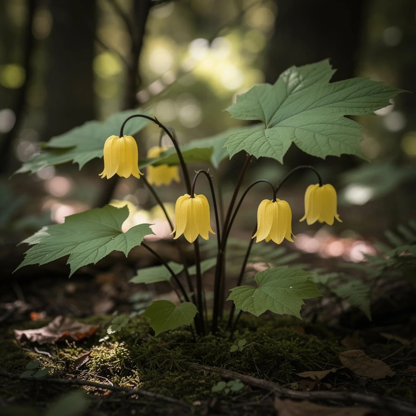 Kirengeshoma — Kirengeshoma palmata