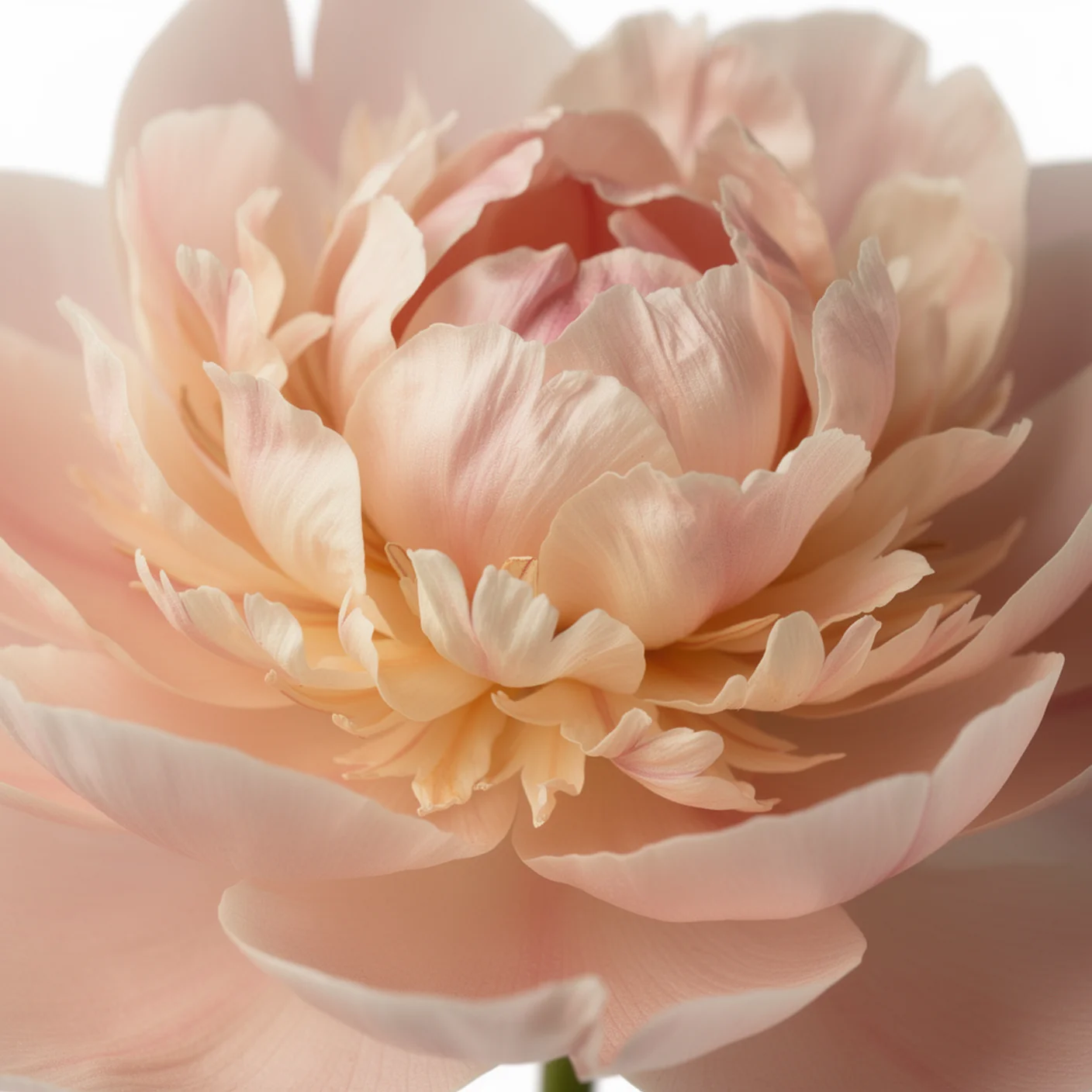 Peony — Macro detail of petal layers