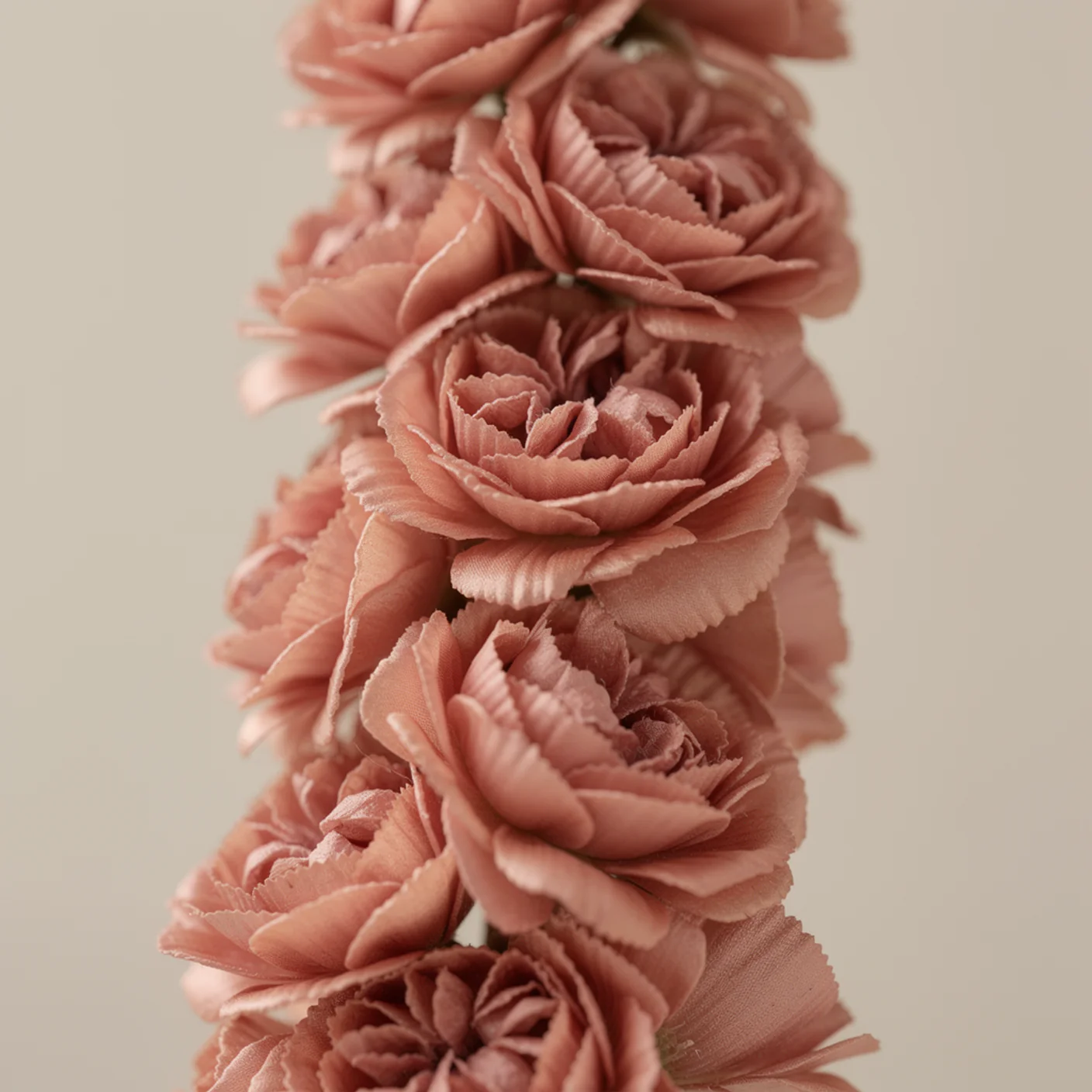 Stocks — Macro of ruffled double florets on spike