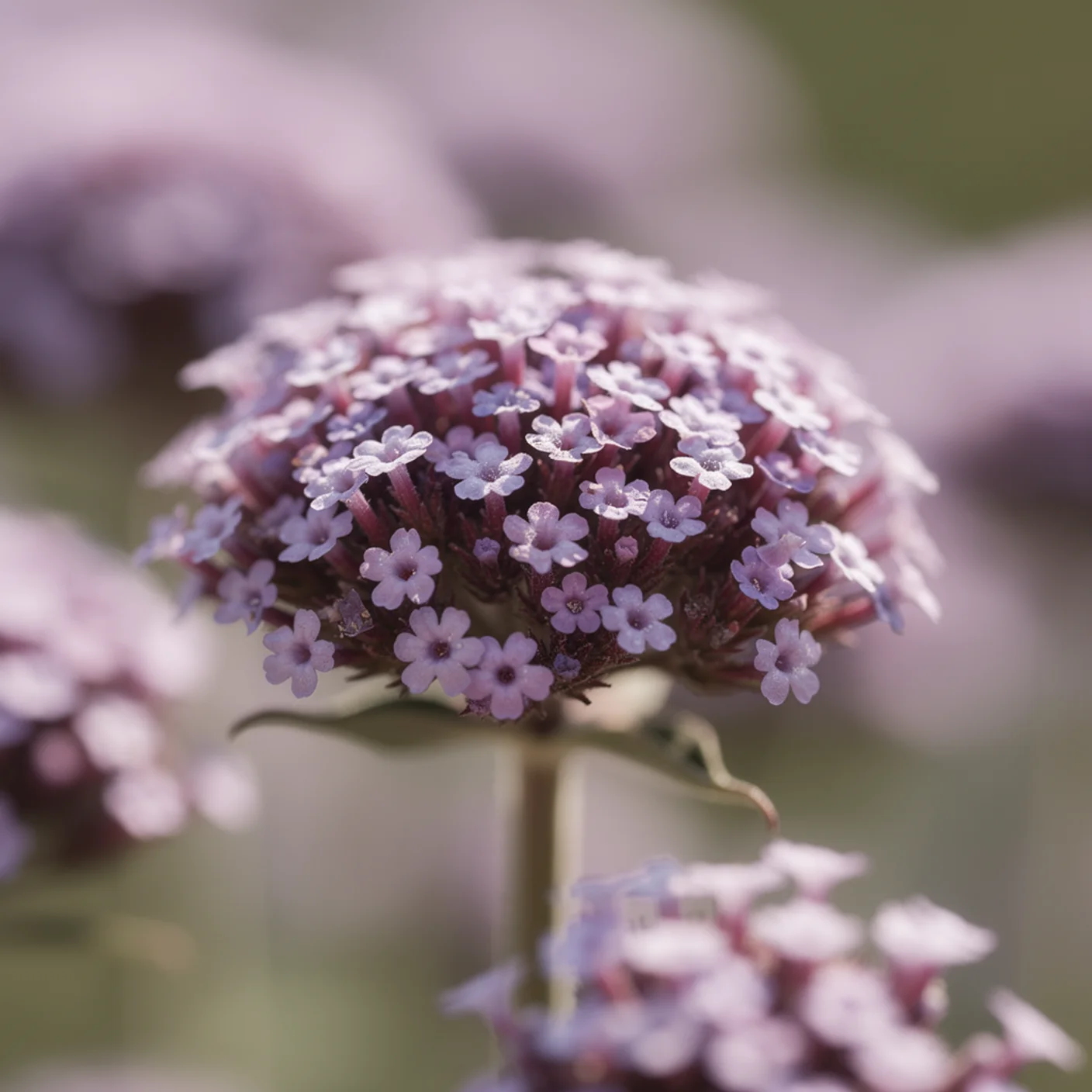 Verbena — Macro of individual tiny flower cluster